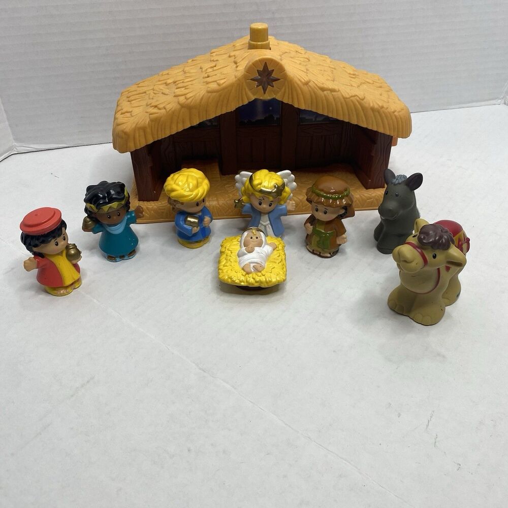 Fisher Price Little People Christmas Nativity Manger Set & Figures Incomplete